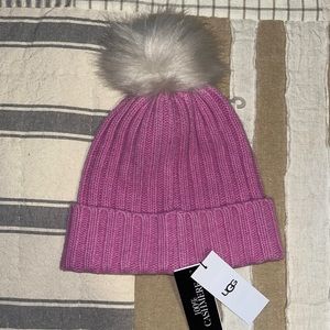 UGG cashmere pom beanie